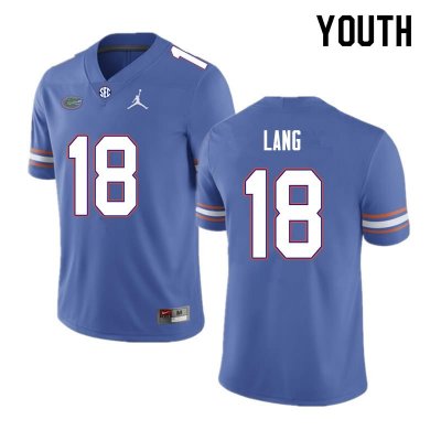 Youth Florida Gators #18 Dante Lang NCAA Nike Royal Authentic Stitched College Football Jersey YPH6062UI